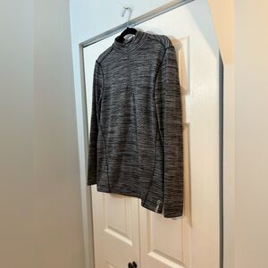 RBX Gray Quarter Zip Athletic Pullover Top Medium